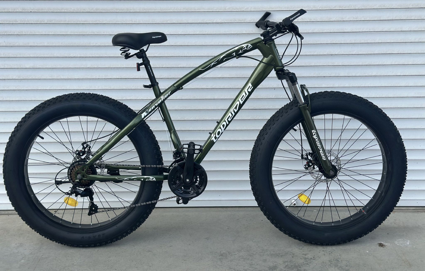 Фэтбайк TopRider Jaguar 215 26" (2021) размер M, Хаки